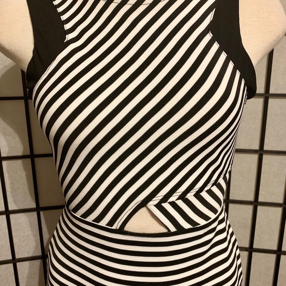 Never Worn Material Girl Striped Bodycon Dress - Picture 2 of 7